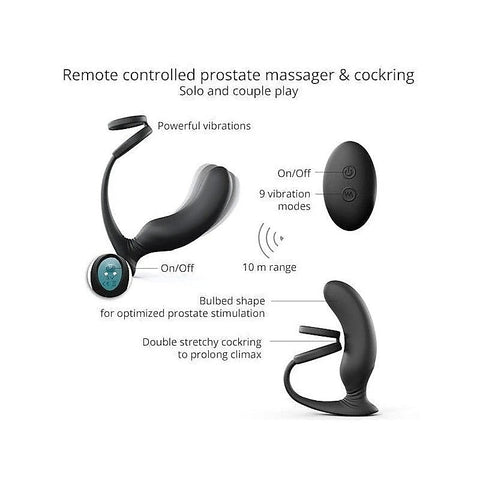 Dual Pleasure P-Spot Plug and Cock Ring by Love To Love