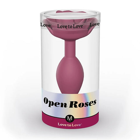 Open Roses Silicone Anal Plug by Love To Love