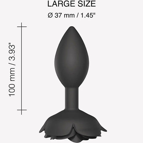 Open Roses Silicone Anal Plug by Love To Love