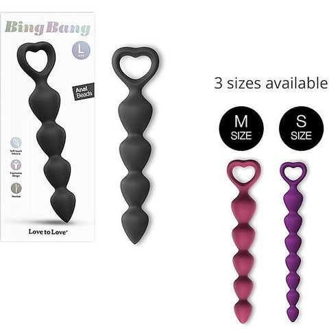 Bing Bang Graduated Silicone Anal Beads by Love To Love