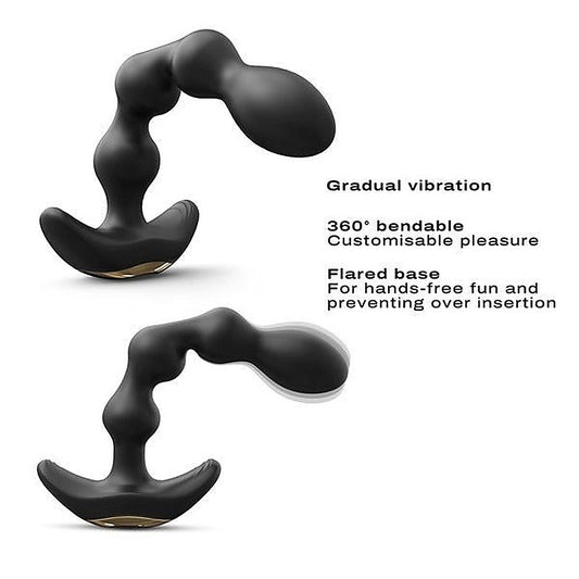 Flexible Vibrating Anal Pleasure Beads by Marc Dorcel Toys