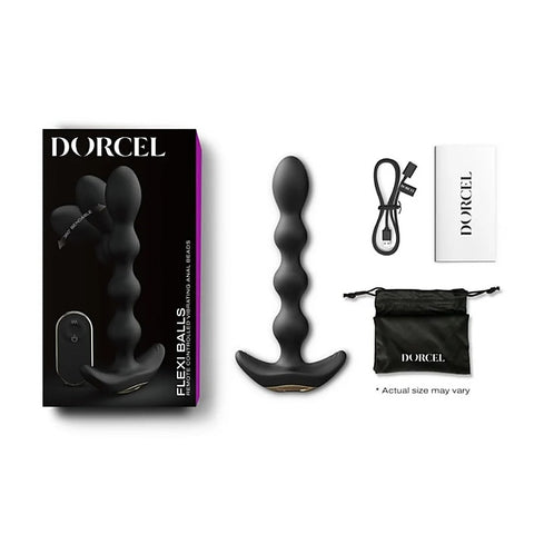 Flexible Vibrating Anal Pleasure Beads by Marc Dorcel Toys