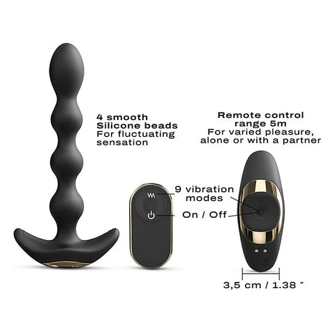 Flexible Vibrating Anal Pleasure Beads by Marc Dorcel Toys