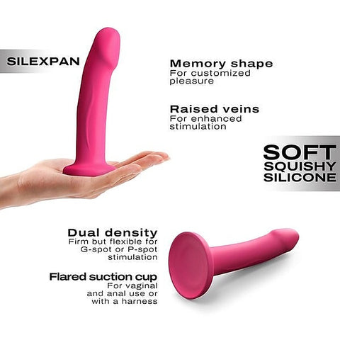 Real Pleasure SILEXPAN Magenta Dual-Density Dildo