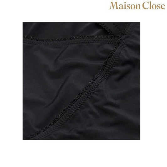 Black Bodysuit Thong With Naked Breast by Maison Close