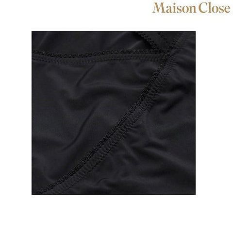 Black Bodysuit Thong With Naked Breast by Maison Close