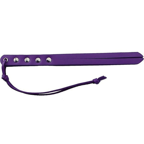 Purple Oil Tan Leather Mini Whip Swatter