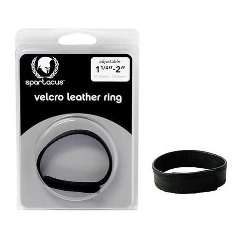 Adjustable Leather Pleasure C-Ring by Spartacus Enterprises