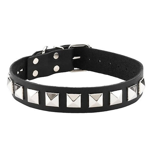 Studded Single Strap D-Ring Control Collar by Spartacus