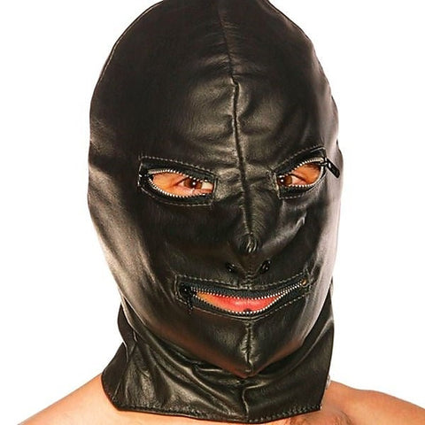 Luxurious Leather Sensory Deprivation Hood by Spartacus