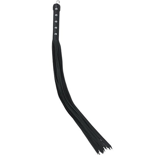 Black Leather 30-Inch Strap Flogger