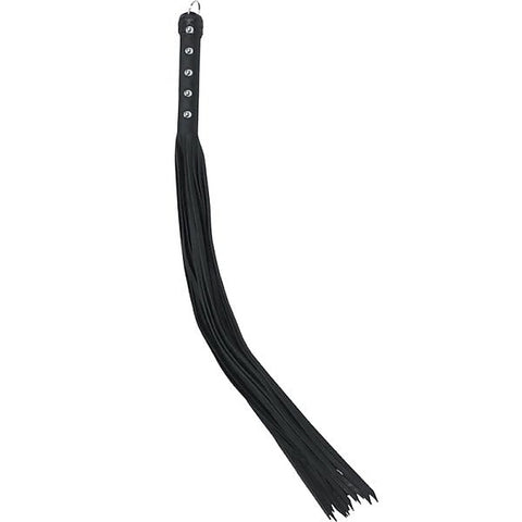 Black Leather 30-Inch Strap Flogger