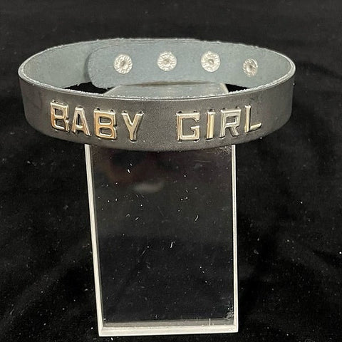Leather Wordband Collar by Spartacus Enterprises