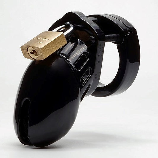 CB 6000 Small Black Polycarbonate Male Chastity Cock Cage