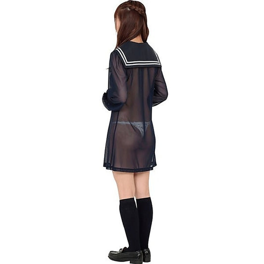 Sheer Sailor One-Piece Dress by Starfire Daydream