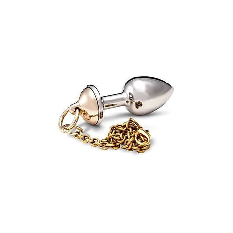 Rosebuds Luxe Metal Anal Plug with Captivating Chain