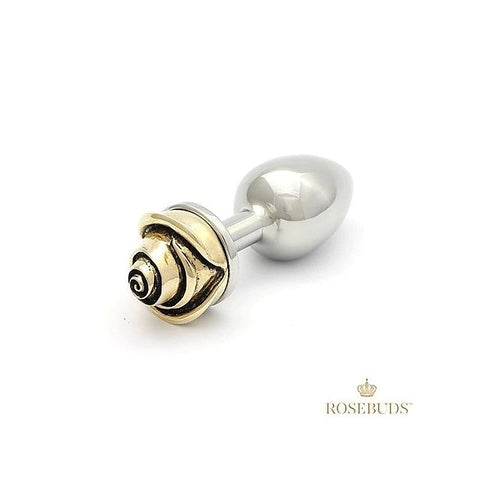 Rosebuds Luxe Anal Plug with Jeweled Rose Tip - Medium