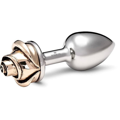 Rosebuds Luxe Anal Plug with Jeweled Rose Tip - Medium