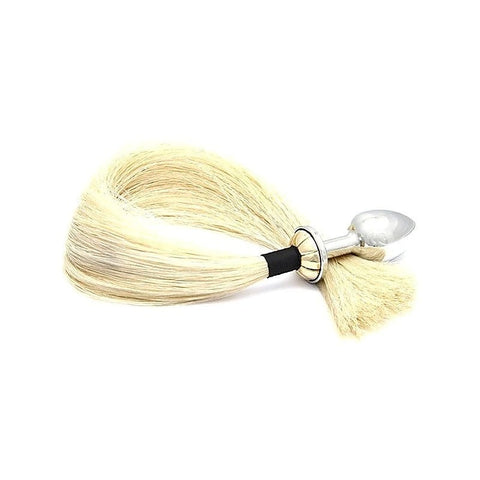 Luxurious Tailbud Blonde Horsetail Anal Pleasure Plug