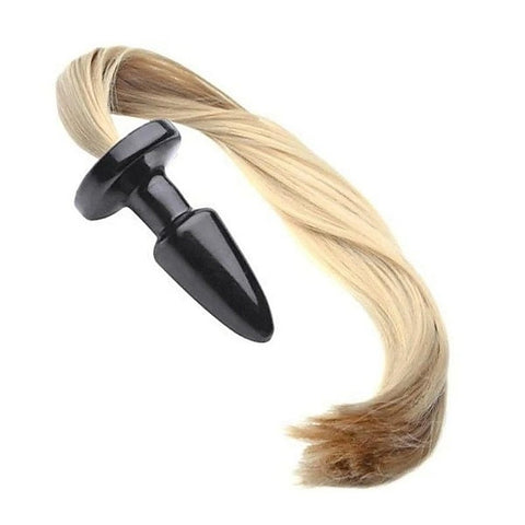 Luxurious Tailbud Blonde Horsetail Anal Pleasure Plug