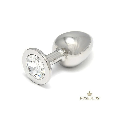 Luxe Stainless Steel XL Jeweled Anal Plug
