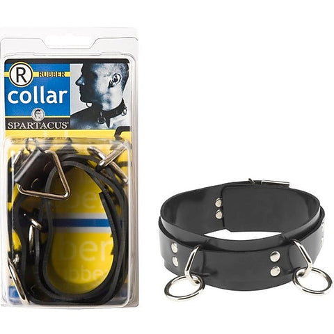 Rubberline Locking Bondage Collar by Spartacus Enterprises