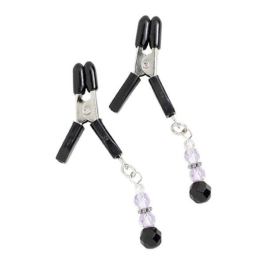 Sparkling Glass Bead Nipple Clamps by Spartacus Enterprises