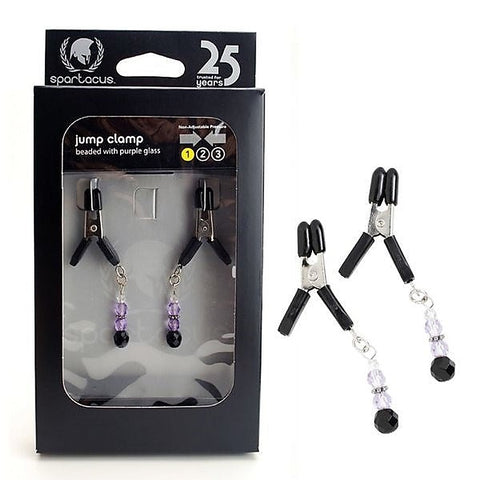 Sparkling Glass Bead Nipple Clamps by Spartacus Enterprises
