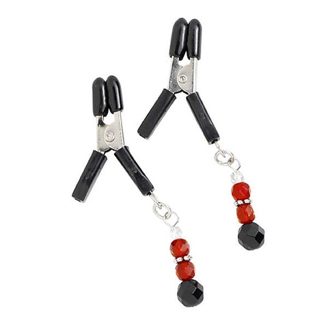 Sparkling Glass Bead Nipple Clamps by Spartacus Enterprises