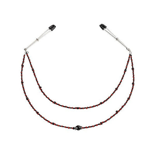 Double Strand Beaded Tit Clamps by Spartacus