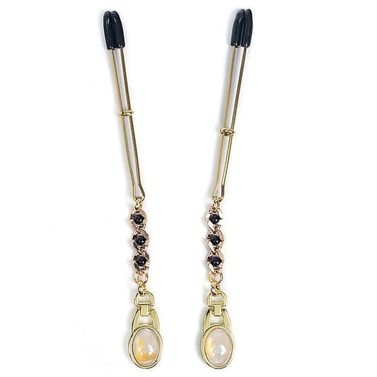 Adjustable Nipple Clamps with Pearl Pendant