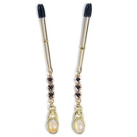 Adjustable Nipple Clamps with Pearl Pendant