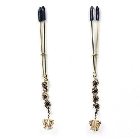 Tweezer Nipple Clamps With Crown Pendant