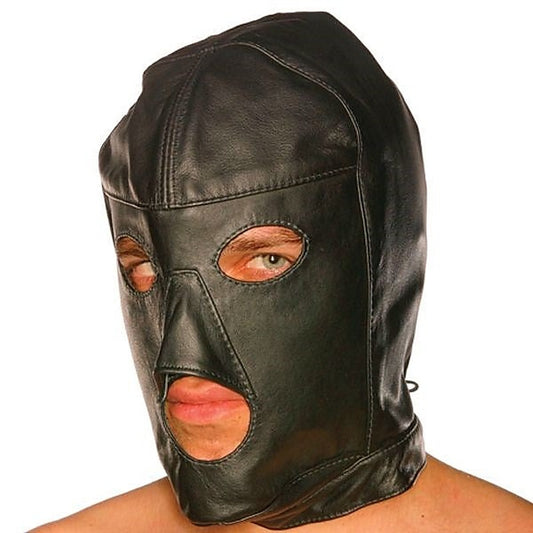 Slave Mask With Lace Up Neck by Spartacus Enterprises