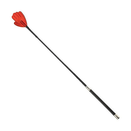 Precision-Crafted BDSM Crop with Red Metallic Hand Tip