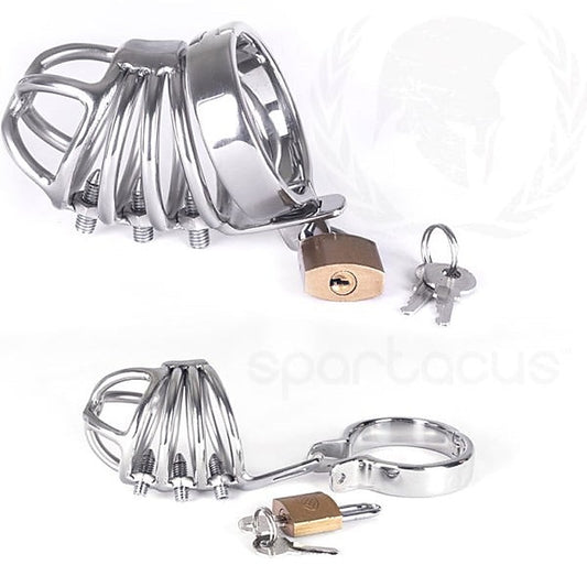 Stainless Steel Chastity Cage by Spartacus Enterprises