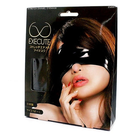 Luxurious Wet-Look PVC Blindfold by Execute Lingerie