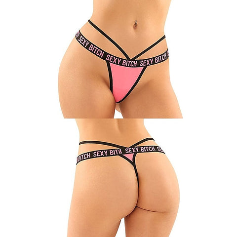 Sexy Bitch Brief & Thong by Fantasy Lingerie