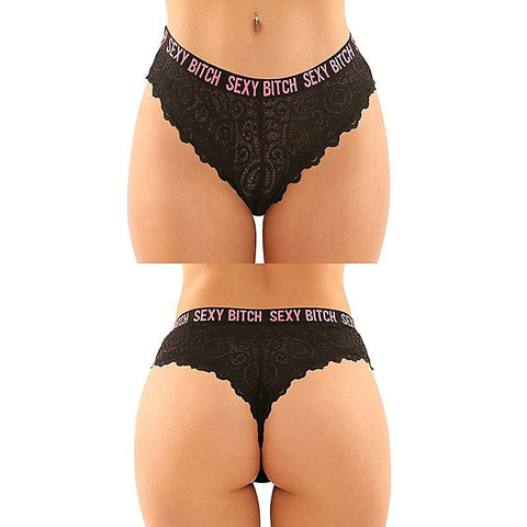 Sexy Bitch Brief & Thong by Fantasy Lingerie