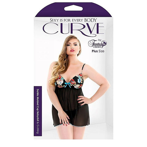 Curve Dahlia Molded Cup Babydoll and G-String