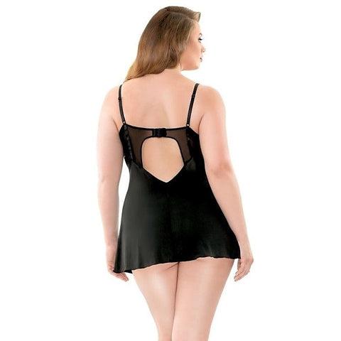 Curve Savannah Metallic Chemise and G-String