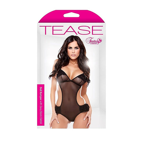 Tease Romper With Sexy Back Detail by Fantasy Lingerie