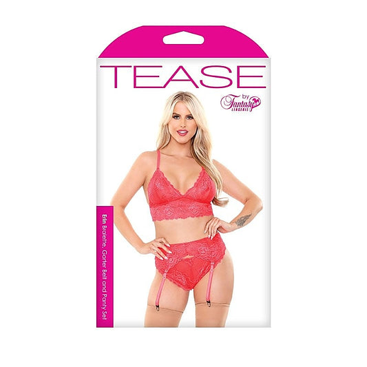 Tease Erin Floral Lace Bralette Set by Fantasy Lingerie