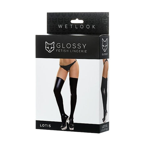 Glossy Lotis Wetlook Stockings by ToyFa