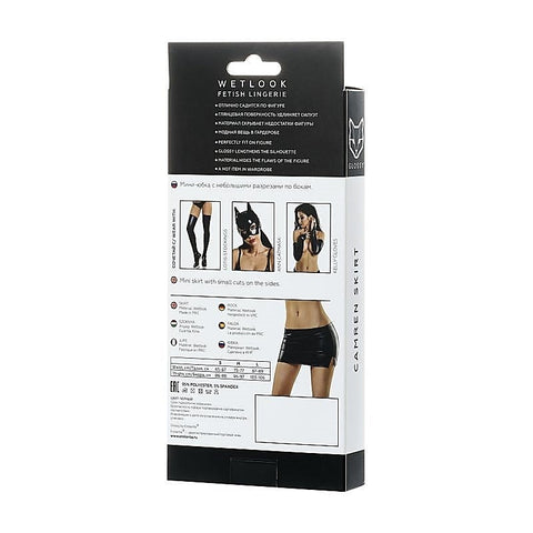 Glossy Sleek and Stylish Wetlook Mini Skirt by ToyFa