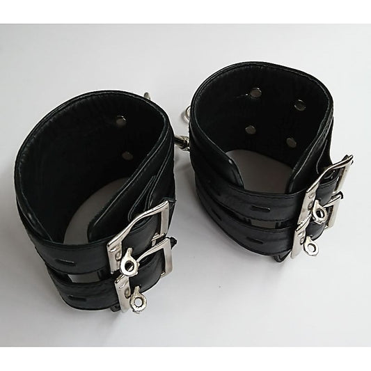 Leather Ankle Cuffs by Hell's Couture