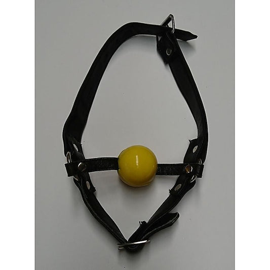 Ball Gag with Face Harness by Hell's Couture