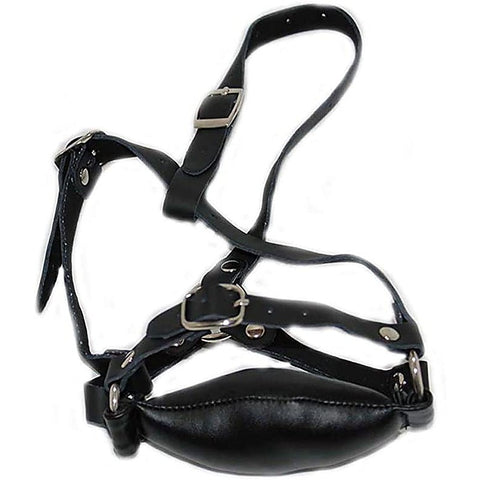 Bound for Pleasure Bit Gag Leather by Hell's Couture