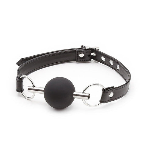 Metal Bar Silicone Ball Gag by BDStyle