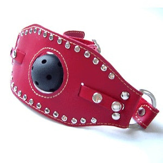 Kinky Leather Ball Gag by Hell's Couture